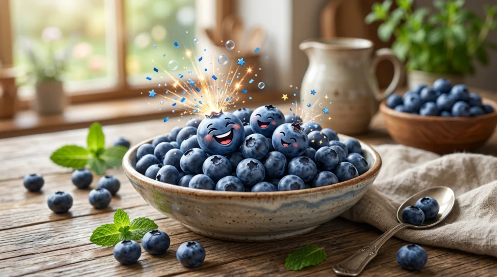 Blueberry Humor That Pops