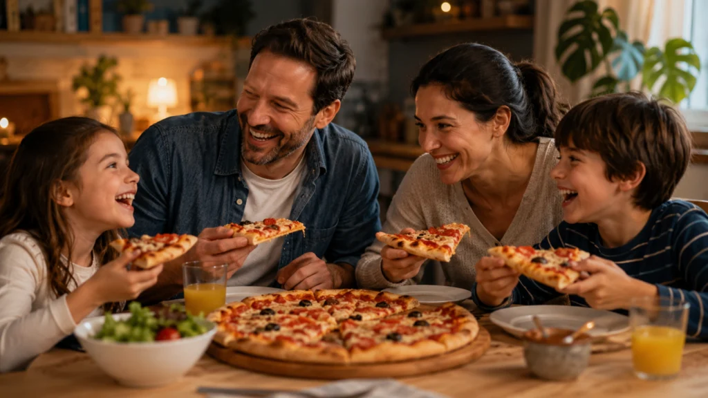 Family Pizza Night Giggles For Every Slice