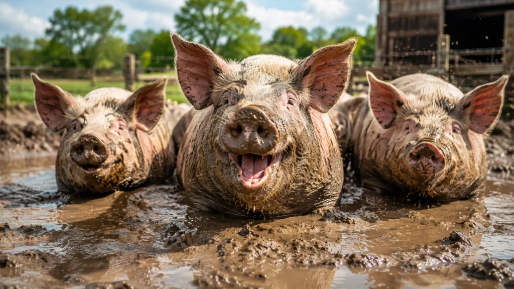 Mud Bath Madness and Dirty Pig Comedy