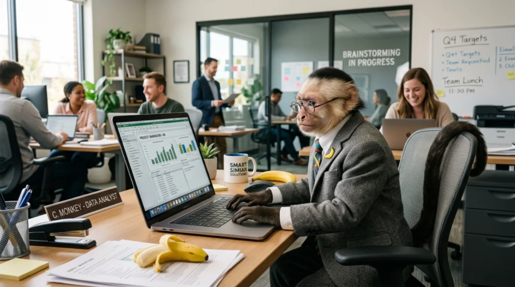Clever Monkey Office Humor
