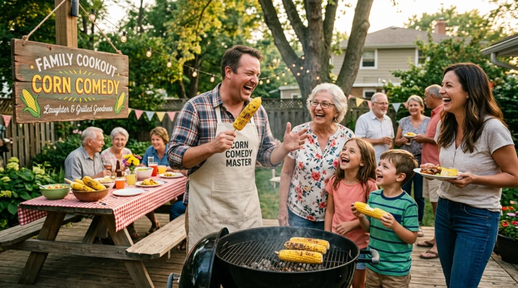 Family Cookout Corn Comedy