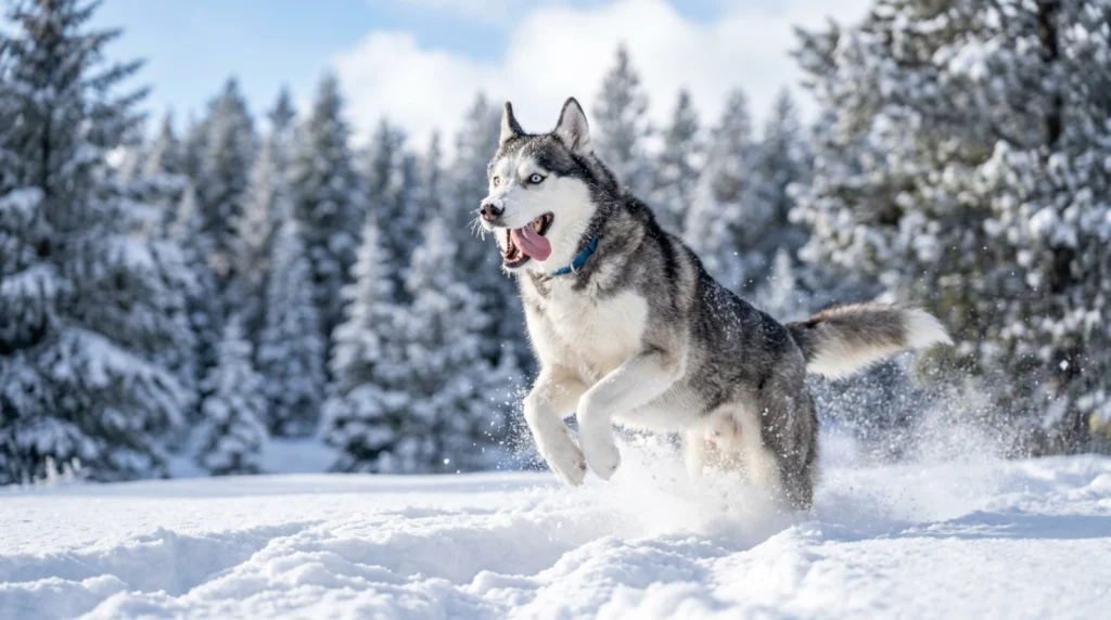 Snow Loving Husky Humor