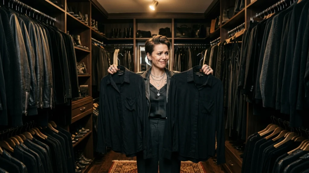 Dark Wardrobe Comedy and Style Jokes