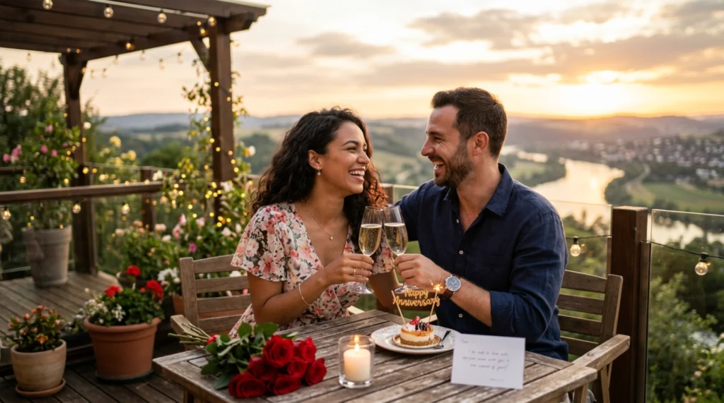 Romantic Anniversary Smiles