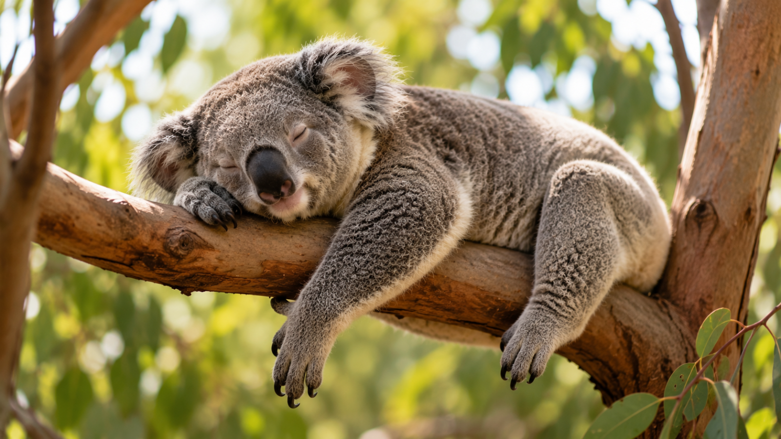 Sleepy Koala Laughs
