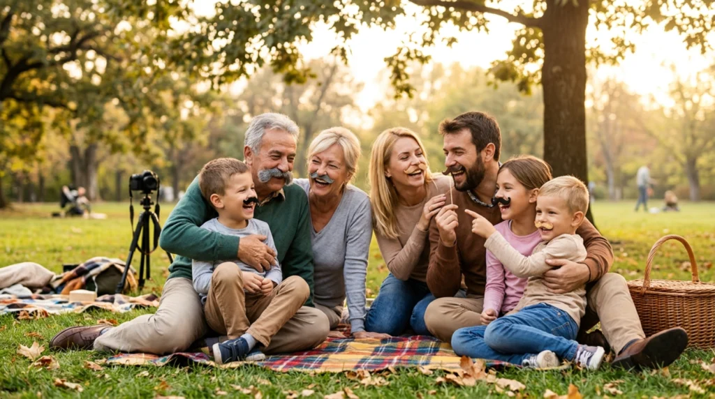 Family Mustache Fun