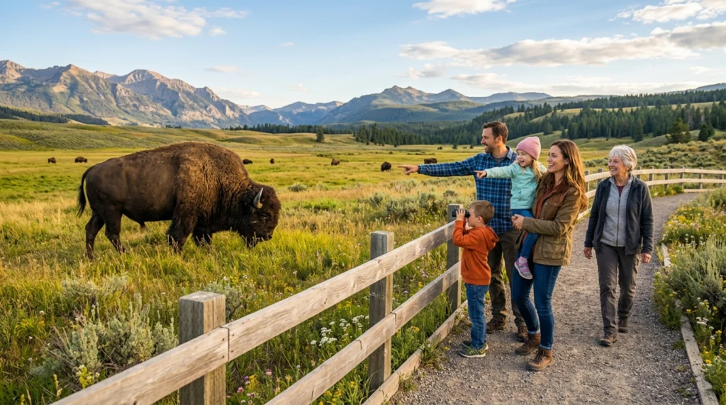Family Friendly Bison Fun