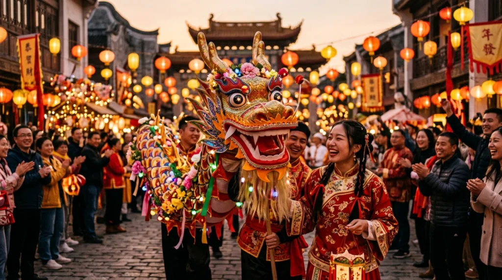 Festive Dragon Smiles