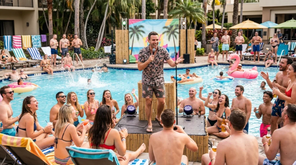 Pool Party Splash Comedy