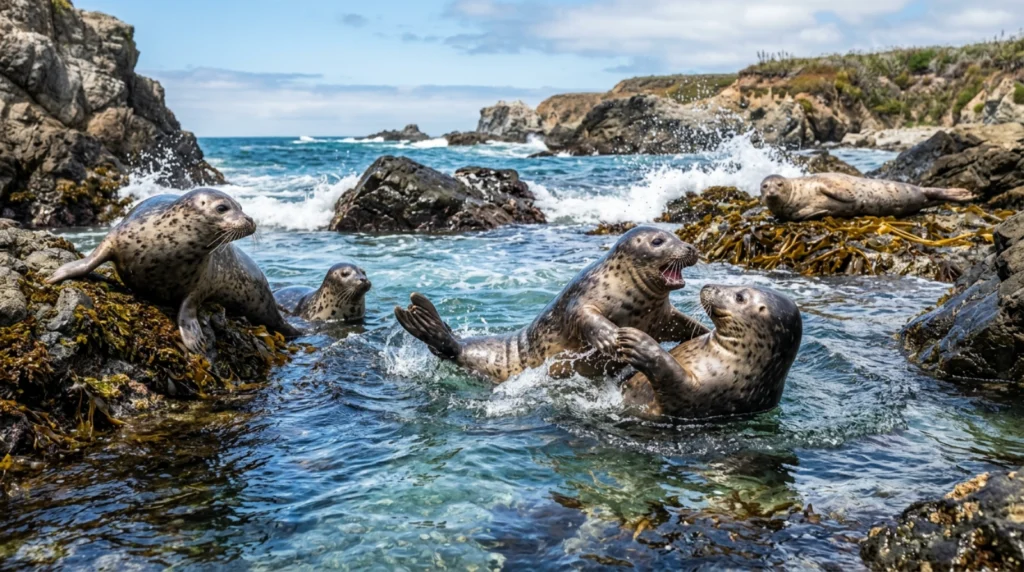 Playful Seal Antics