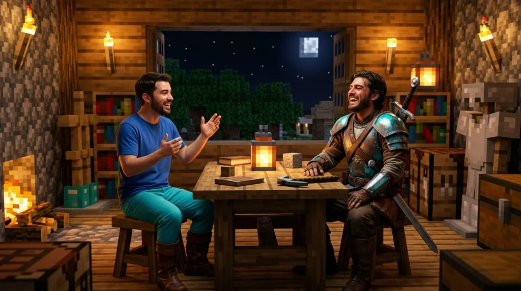 Steve Tell Me a Minecraft Joke With Hero Humor