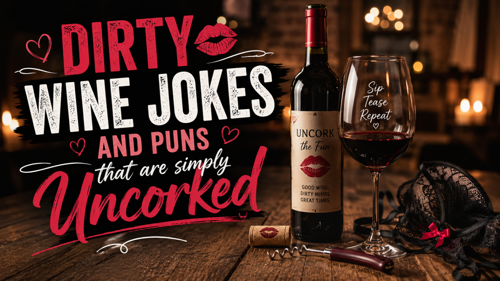 Dirty wine jokes and puns that are simply uncorked