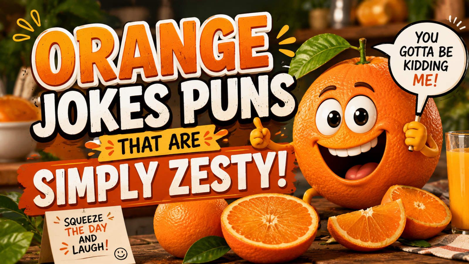 Orange Jokes Puns That Are Simply Zesty