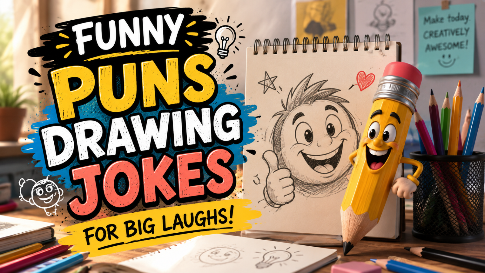 Funny Puns Drawing Jokes for Big Laughs