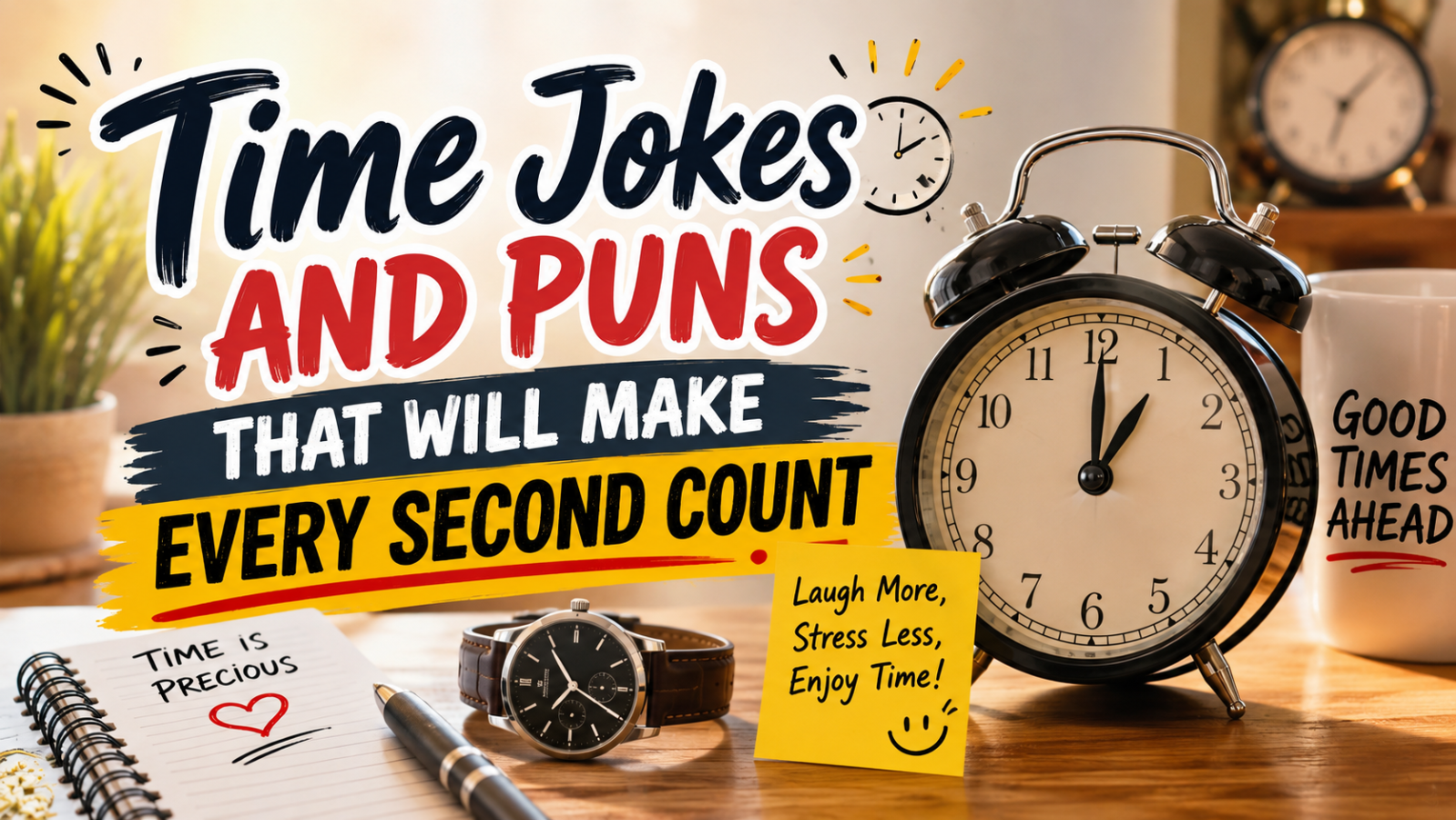 Time Jokes and Puns That Will Make Every Second Count