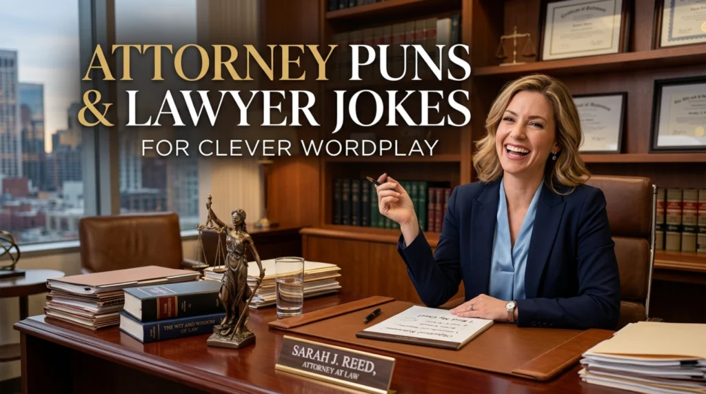 Attorney Puns Lawyer Jokes for Clever Wordplay