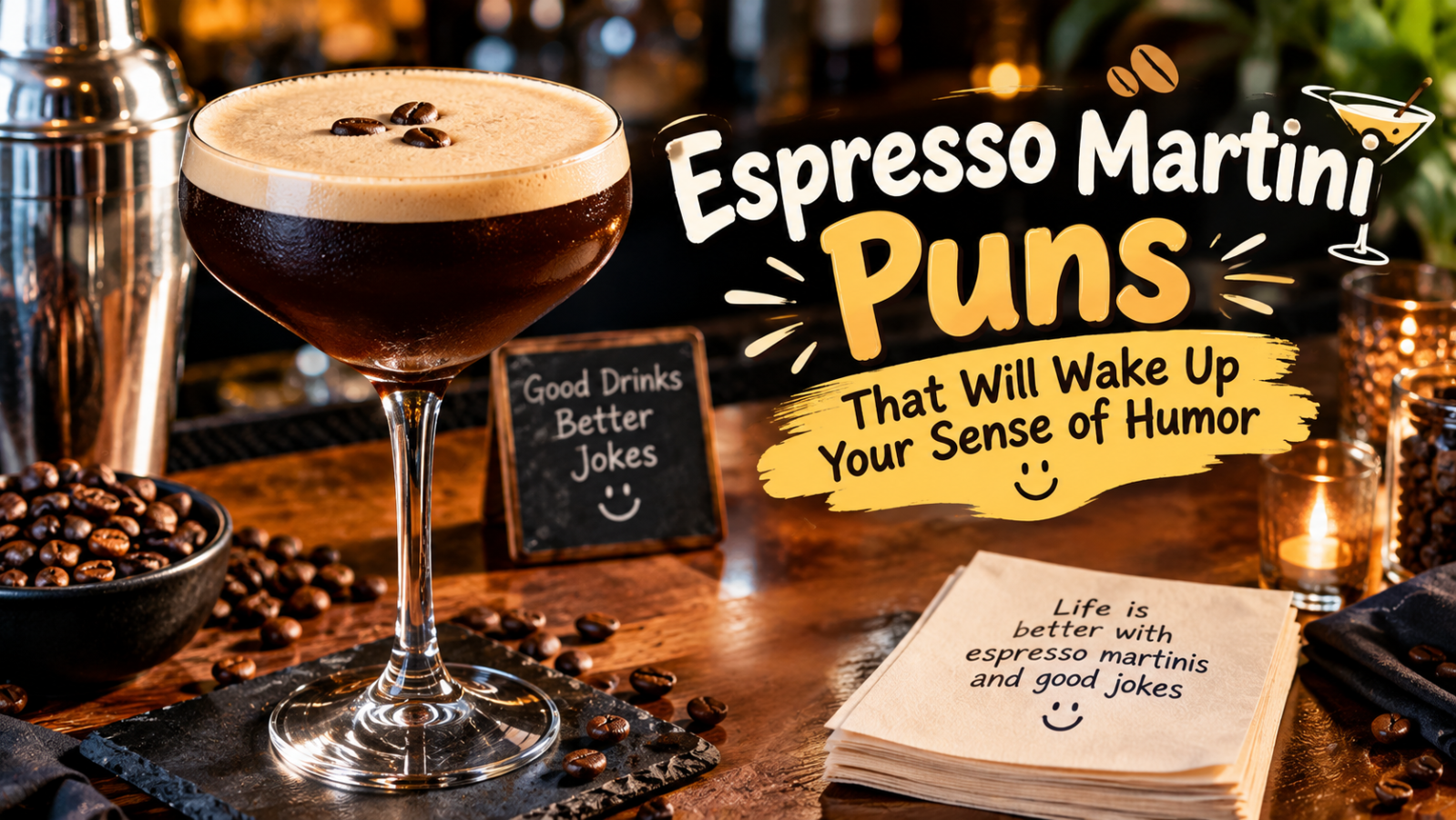 Espresso Martini Puns That Will Wake Up Your Sense of Humor