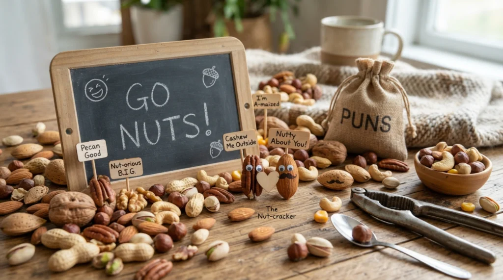 Nut Puns For Social Media And Humor Captions