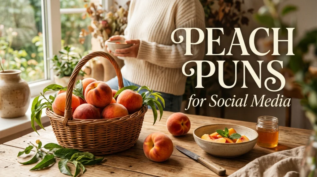 Peach Puns for Social Media