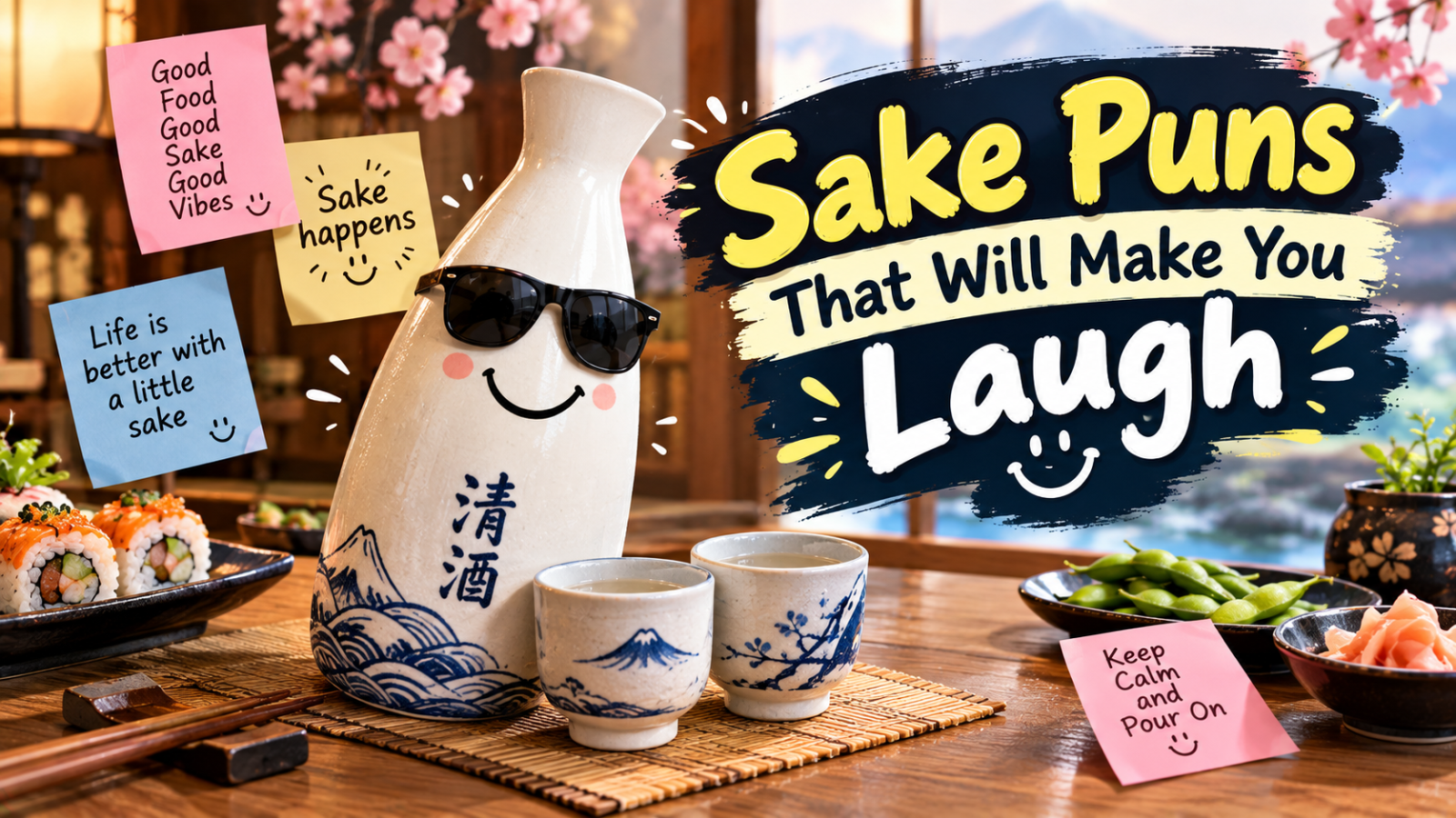 Sake Puns That Will Make You Laugh
