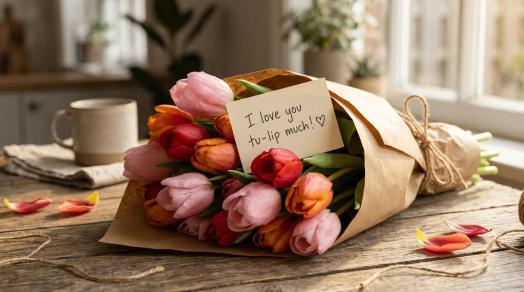Romantic Tulip Puns for Someone Special