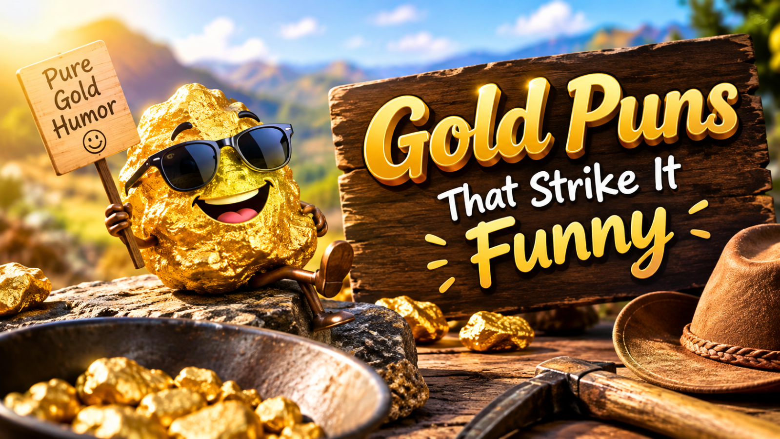 Gold Puns That Strike It Funny